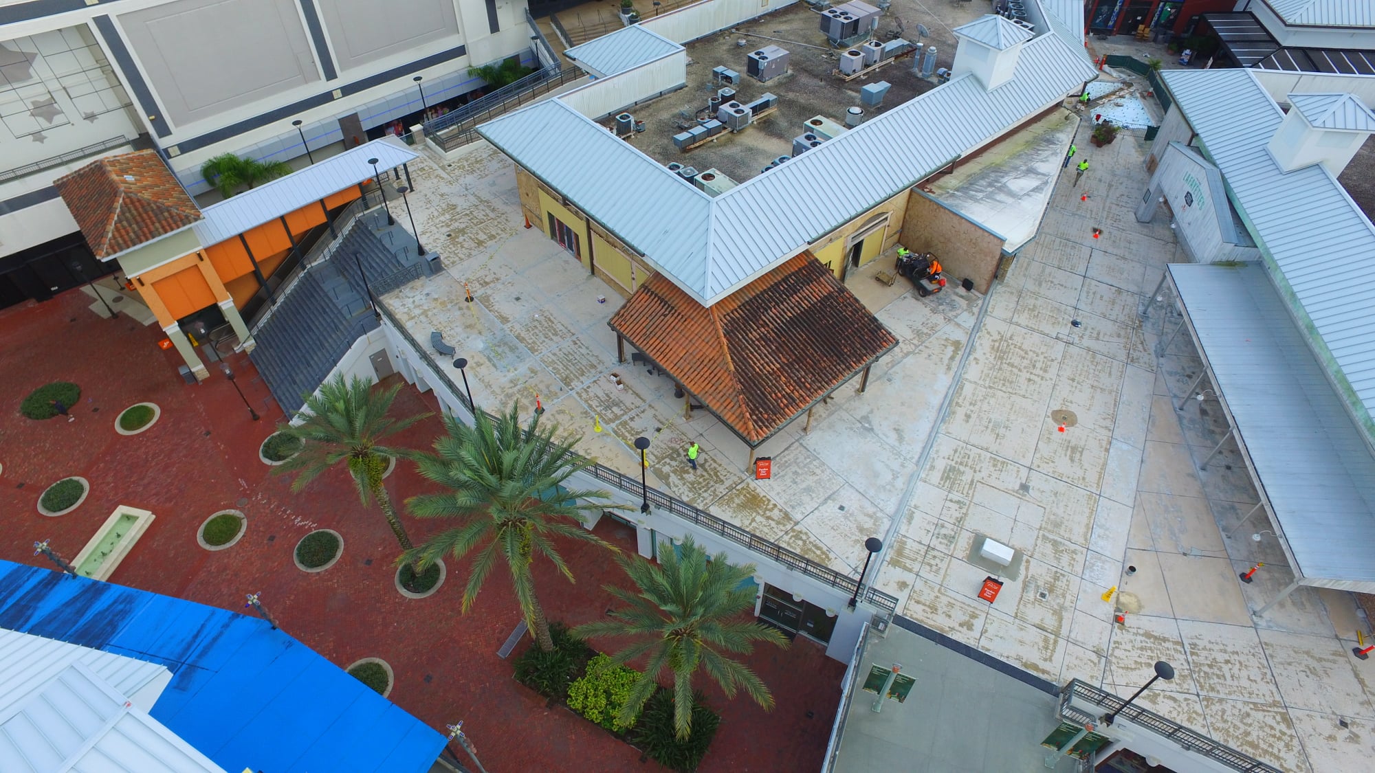 Pointe Orlando Plaza Deck Coating Installation In Progress_09